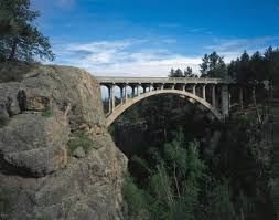 Bridge over deep gorge